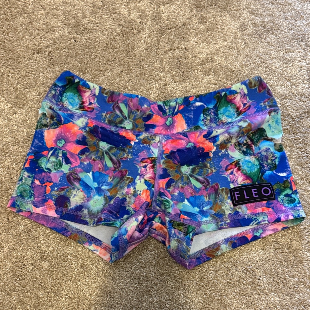 Fleo Women's Multicolor Floral Athletic Shorts